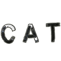 Grandes perles perlées paillettes fleur lettre Alphabet Chenille broderie appliques patchs fer à repasser pour vêtements