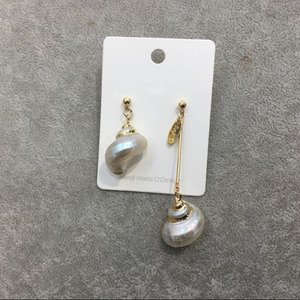 Xus NYU-<span class=keywords><strong>pendientes</strong></span> de conchas geométricas personalizadas, <span class=keywords><strong>pendientes</strong></span> de conchas de perlas - Product Image 4