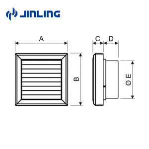 Ventilateur d'extraction électrique mural pour salle de bain, 4 à 6 pouces, SASO CB <span class=keywords><strong>D1</strong></span> - Product Image 2
