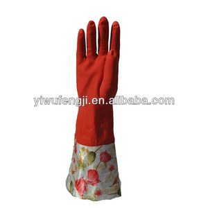 fancy long latex gants de ménage - Product Image 1
