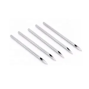 Agulhas de piercing corporal esterilizadas, aço cirúrgico 316l