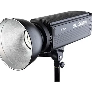 video ışığı 200w Suppliers-Godox SL serisi SL200W 200W stüdyo aydınlatma beyaz sarı LED Video işığı 5600K renk sıcaklığı