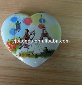 Doble cara de cosméticos para damas espejo compacto/baratos pequeño espejo de aumento - Product Image 1