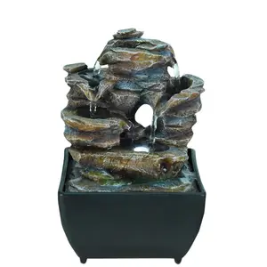 Indoor fountain statues beauty water table feature geno oem customized resin polyresin eco friendly