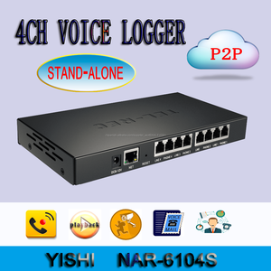 2 puertos red incorporado PBX SMDR CMS teléfono Logger, Max 80CH independiente teléfono y registrador de voz - Product Image 3