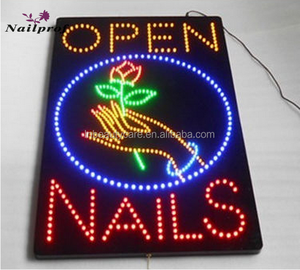 Nails Spa Pedicure Salone di Bellezza LED Segno/Nail Salon LED Segno Aperto Nailprof - Product Image 5
