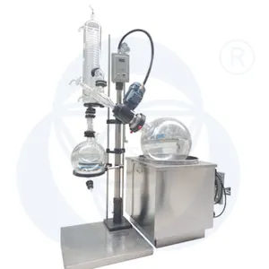 50l precio barato evaporador rotativo con doble condensadores y doble de frasco para recuperación de alcohol