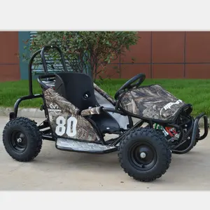 Top Quality Steel Frame Manual Start Up 25km/H Speed Kids Racing Go Kart For Sale