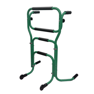 อลูมิเนียมล้อหน้ายืนเฟรมวอล์คเกอร์สำหรับการฟื้นฟูสมรรถภาพ - Product Image 5