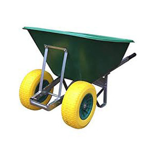 गुलाबी दो पहिया <span class=keywords><strong>Wheelbarrow</strong></span> wb9800 पंचर सबूत पहिया के साथ 200 लीटर ब्लू - Product Image 2