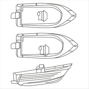 Copertura per <span class=keywords><strong>Barca</strong></span> con Console Centrale da 21 a 23 Piedi, Telo di Protezione in Tela per Imbarcazioni - Product Image 5