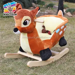 Оптовая продажа, деревянная лошадка-качалка для животных, модная деревянная лошадка-качалка для животных, самая милая деревянная лошадка-качалка для животных W16D074