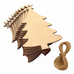 Kustom Pemotong Kayu Pohon Natal Ornamen Kerajinan Kayu Gantungan Dekorasi