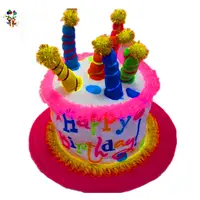 सस्ते फैंसी फोम खुश जन्मदिन का केक मजेदार पार्टी सलाम HPC-3319