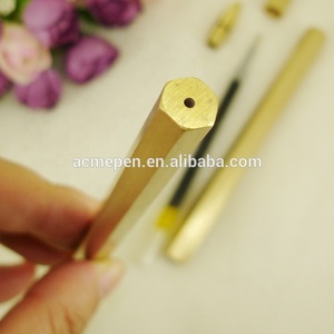Bút Mực Lỏng Lục Giác Làm Bằng Tay Acmecs, Văn Phòng Phẩm Cổ Điển Dành Cho Doanh Nhân, Quà Tặng, Bút Mực Vàng Đồng 0.5Mm - Product Image 5