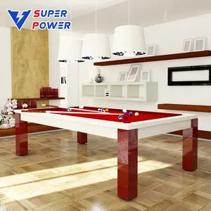 Chaoli High end home use solid wood slate billiard pool table dining board top snooker pool table for sale