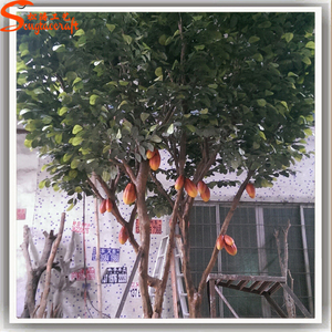 Bán Buôn Nhân Tạo Trái Cây Giả Sô Cô La Cây Ca Cao Cây Giá Chi Nhánh Cho Centerpieces - Product Image 2