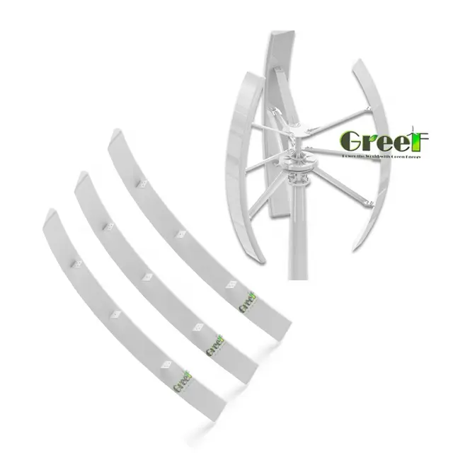 chord wide 300mm ,500mm, vertical axis wind turbine blade for 1KW, 2KW, 3KW wind mill