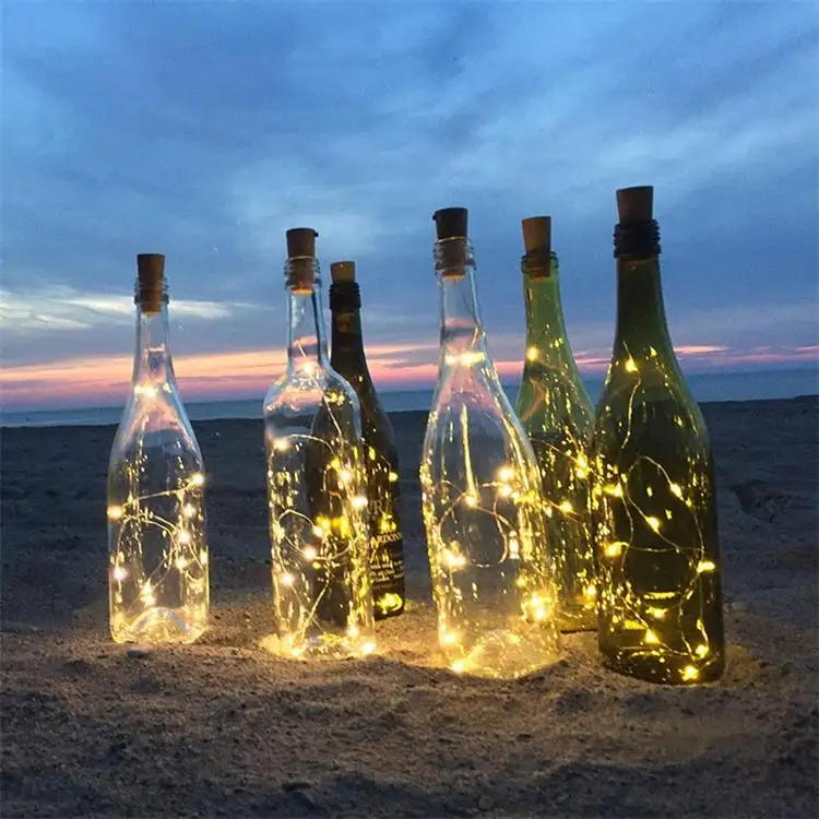 Best Selling 10L 20L 30L 40Led Bottle Lights With Cork Wine bottle String Lights