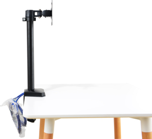 Dudukan meja Monitor tunggal ekstra tinggi dapat disesuaikan dengan klem <span class=keywords><strong>C</strong></span>/dasar dudukan Grommet untuk layar komputer 17-27 inci baru - Product Image 6