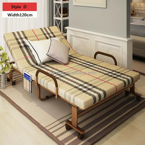 Складная Гостевая кровать с металлической рамой и губчатым матрасом 7 цветов - Product Image 5