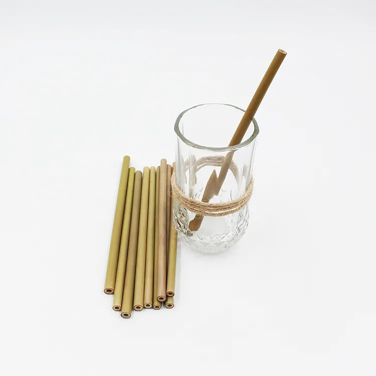 Биоразлагаемые соломинки для питья оптом, Бамбуковая соломинка