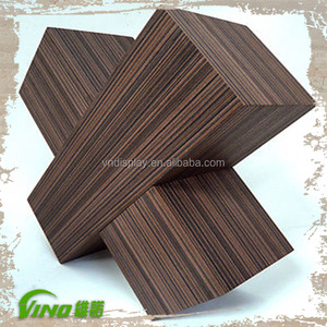 Petits panneaux de carreaux ou en billes de marbre, présentoir de cubes de rangement, pour exposition en bois, plusieurs niveaux, Portable, pour la vente au détail - Product Image 4