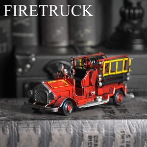 Mini camion de feu classique Antique, modèle rétro <span class=keywords><strong>Vintage</strong></span>, artisanat en métal forgé pour la maison, Pub, café, décoration ou cadeau d'anniversaire, - Product Image 3