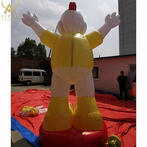 Serin şişme tavuk çizgi film karakteri kızarmış tavuk dükkanı fikirler led aydınlatma ile - Product Image 3