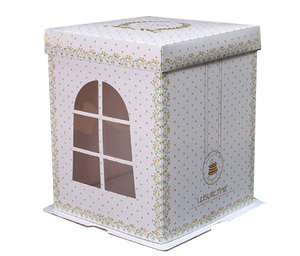 Custom Doll Birthday <strong>Decorative</strong> Cardboard Cake <strong>Boxes</strong> <strong>with</strong> <strong>Lids</strong> - Product Image 2