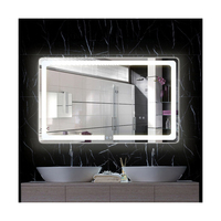 Personnalisé de haute qualité coloré dégivreur smart led miroir smart led miroir de salle de bain avec lumières miroir espejo spiegel