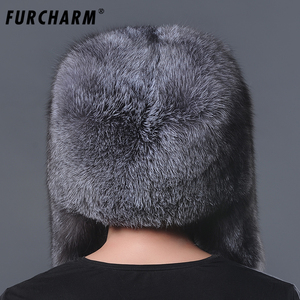 All'ingrosso esterno russo Ushanka cappello invernale caldo grande pelliccia Trapper peloso per gli uomini stile aviatore - Product Image 3