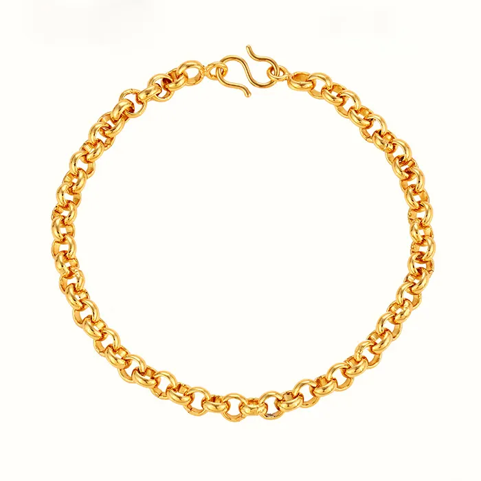 72746 xuping 24 Karat Goldschmuck billig Dubai Gold gefüllt Mode Frauen lange Kette Armband