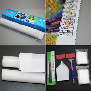 Kit Pittura Diamante 5D Lupo con Rosa, Artigianato in Resina, Ricamo Diamante, Decorazione Murale, <span class=keywords><strong>Disegno</strong></span> - Product Image 3