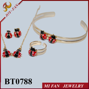 Diseños de mariquita para niños, conjuntos de joyas hechos en China, joyería personalizada para niña bebé - Product Image 1