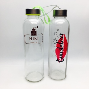 300 ml su şişesi sütsüz krema kabarcık çay helal cam şişeler tepesi - Product Image 4