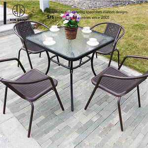 Oferta: Juego de Muebles de Exterior Impermeables para Patio, Piscina, Jardín, Restaurante, con Sombrilla y Sillas, Estilo Comercial para Hoteles - Product Image 5
