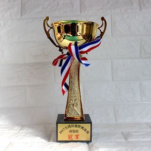 Lujo europeo metal trofeo premio de <span class=keywords><strong>cristal</strong></span> taza - Product Image 3