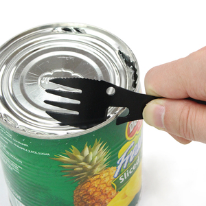 Cuchara-Tenedor Spork, Utensilio para Acampar al Aire Libre, Cuchillo, Abrelatas, Acero Inoxidable, Spork de Supervivencia - Product Image 6