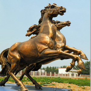 Moderno jardín de esculturas de metal artesanía escultura de bronce caballo grande - Product Image 2