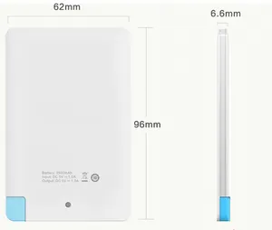 2023 Factory Supply 2500mAh Super Thin Power Bank for iPhone, Credit Card Power Bank 2500mAh Hot on Amazon/Ebay