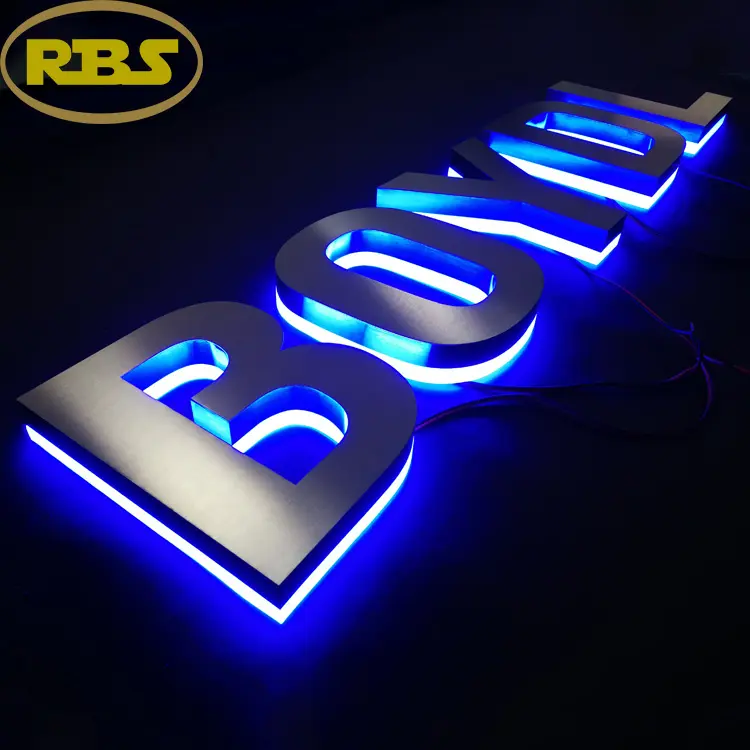 China Goods Wholesale led backlit signs used outdoor lighted signs