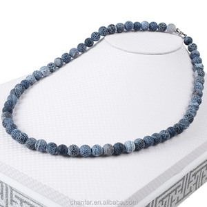 Turchese Naturale di pietra <span class=keywords><strong>collana</strong></span> di Lava per le donne 8mm elastico Occhio di Tigre Quarzo Rosa Pietra Semi-preziosa <span class=keywords><strong>Collana</strong></span> di <span class=keywords><strong>Perline</strong></span> - Product Image 4