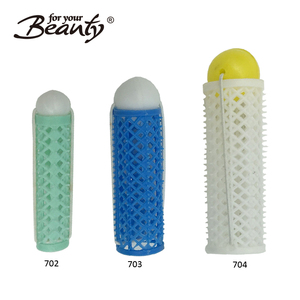 Groothandel fabriek plastic bal haar rollen krulspelden met elastische - Product Image 6