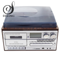 Gramophone en solde, lecteur de disques vinyles LP avec lecteur USB, SD, CD, radio et cassette
