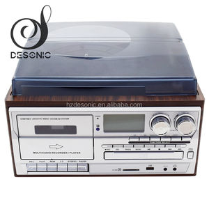 Gramophone en solde, <span class=keywords><strong>lecteur</strong></span> de disques vinyles LP avec <span class=keywords><strong>lecteur</strong></span> <span class=keywords><strong>USB</strong></span>, SD, <span class=keywords><strong>CD</strong></span>, radio <span class=keywords><strong>et</strong></span> cassette - Product Image 4