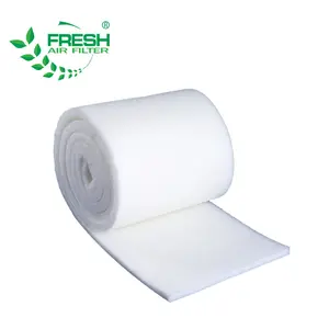 Polyester Fiber Ceiling Cotton with Surface Glued synthetic fiber for N95 Media prefilter