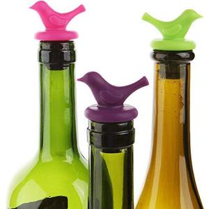 Bouchons de bouteille de <span class=keywords><strong>vin</strong></span> en silicone colorés, réutilisables, étanches, mignons, amusants et décoratifs, en forme de <span class=keywords><strong>petit</strong></span> oiseau - Product Image 1