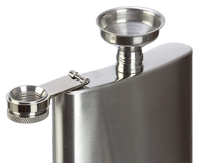 Mini Metal Pocket Stainless Steel Hip Flask Funnel Set