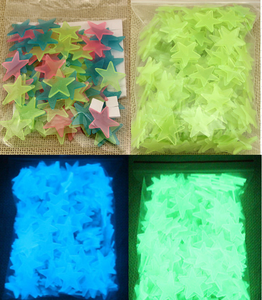 In the dark FAI DA TE 3 CENTIMETRI casa glow scuro glitter stars parete di plastica stella sticker decal per i bambini camere fluorescente sticker - Product Image 2